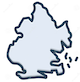 Outline map of Brooklyn